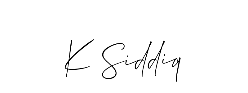 Once you've used our free online signature maker to create your best signature Allison_Script style, it's time to enjoy all of the benefits that K Siddiq name signing documents. K Siddiq signature style 2 images and pictures png