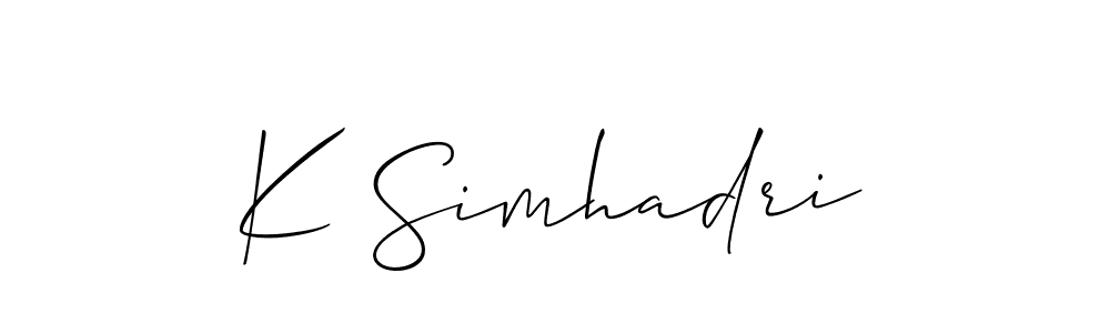 Here are the top 10 professional signature styles for the name K Simhadri. These are the best autograph styles you can use for your name. K Simhadri signature style 2 images and pictures png