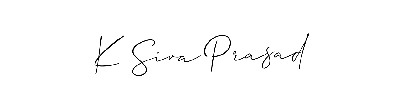 You can use this online signature creator to create a handwritten signature for the name K Siva Prasad. This is the best online autograph maker. K Siva Prasad signature style 2 images and pictures png