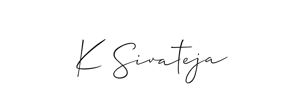 Make a beautiful signature design for name K Sivateja. Use this online signature maker to create a handwritten signature for free. K Sivateja signature style 2 images and pictures png