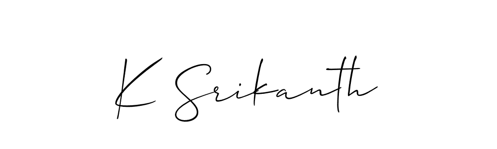 How to Draw K Srikanth signature style? Allison_Script is a latest design signature styles for name K Srikanth. K Srikanth signature style 2 images and pictures png
