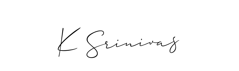 This is the best signature style for the K Srinivas name. Also you like these signature font (Allison_Script). Mix name signature. K Srinivas signature style 2 images and pictures png