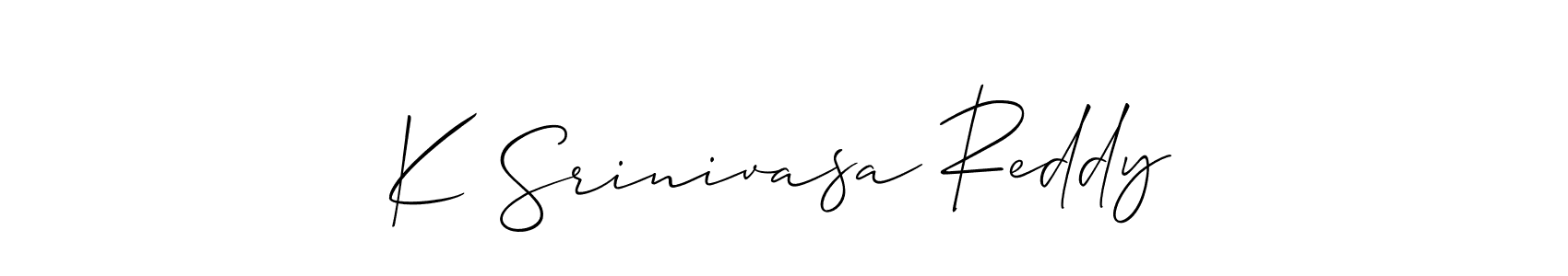 Make a beautiful signature design for name K Srinivasa Reddy. Use this online signature maker to create a handwritten signature for free. K Srinivasa Reddy signature style 2 images and pictures png