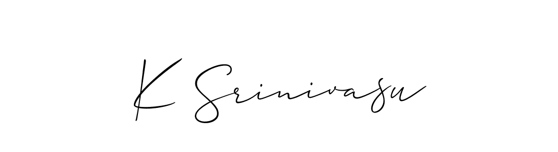 Make a short K Srinivasu signature style. Manage your documents anywhere anytime using Allison_Script. Create and add eSignatures, submit forms, share and send files easily. K Srinivasu signature style 2 images and pictures png