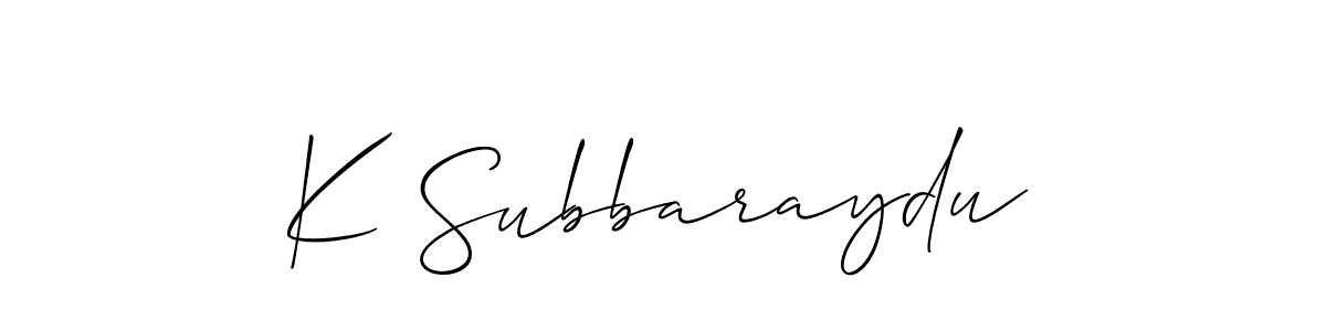 Here are the top 10 professional signature styles for the name K Subbaraydu. These are the best autograph styles you can use for your name. K Subbaraydu signature style 2 images and pictures png