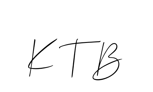 Similarly Allison_Script is the best handwritten signature design. Signature creator online .You can use it as an online autograph creator for name K T B. K T B signature style 2 images and pictures png