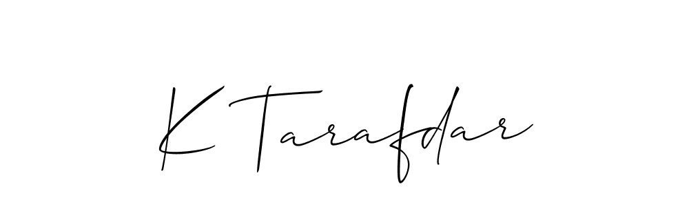 Make a beautiful signature design for name K Tarafdar. Use this online signature maker to create a handwritten signature for free. K Tarafdar signature style 2 images and pictures png