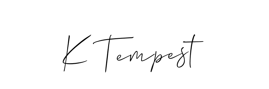 Once you've used our free online signature maker to create your best signature Allison_Script style, it's time to enjoy all of the benefits that K Tempest name signing documents. K Tempest signature style 2 images and pictures png