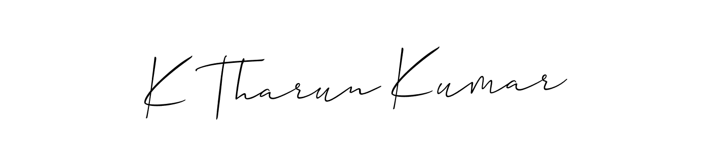 See photos of K Tharun Kumar official signature by Spectra . Check more albums & portfolios. Read reviews & check more about Allison_Script font. K Tharun Kumar signature style 2 images and pictures png