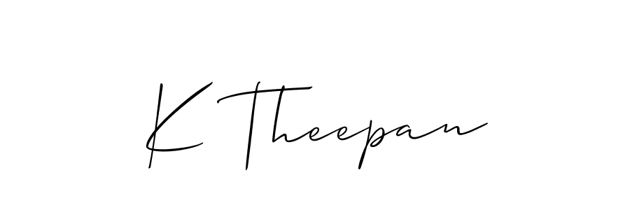 See photos of K Theepan official signature by Spectra . Check more albums & portfolios. Read reviews & check more about Allison_Script font. K Theepan signature style 2 images and pictures png