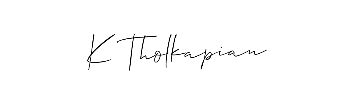 Here are the top 10 professional signature styles for the name K Tholkapian. These are the best autograph styles you can use for your name. K Tholkapian signature style 2 images and pictures png