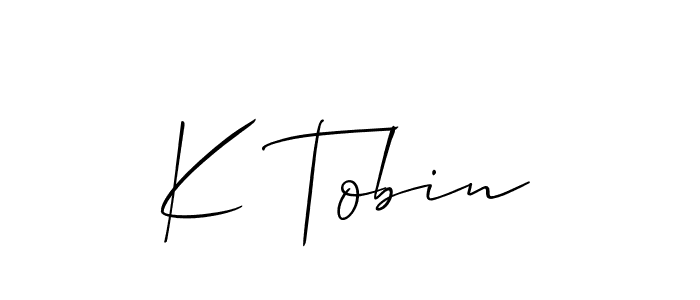Best and Professional Signature Style for K Tobin. Allison_Script Best Signature Style Collection. K Tobin signature style 2 images and pictures png