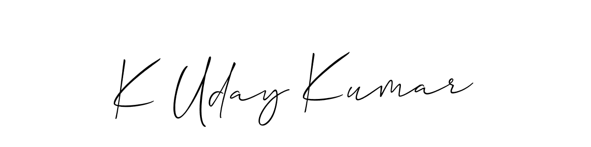 Make a beautiful signature design for name K Uday Kumar. Use this online signature maker to create a handwritten signature for free. K Uday Kumar signature style 2 images and pictures png