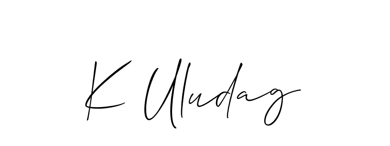 This is the best signature style for the K Uludag name. Also you like these signature font (Allison_Script). Mix name signature. K Uludag signature style 2 images and pictures png