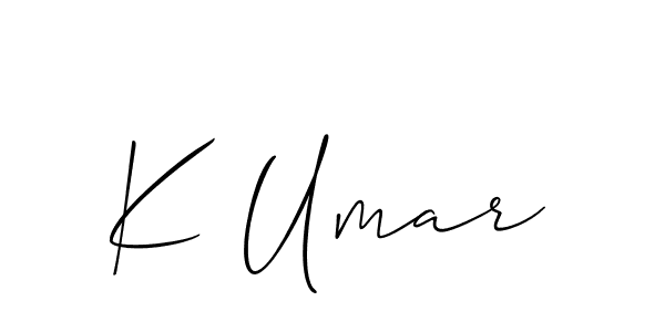 It looks lik you need a new signature style for name K Umar. Design unique handwritten (Allison_Script) signature with our free signature maker in just a few clicks. K Umar signature style 2 images and pictures png