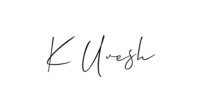 See photos of K Uvesh official signature by Spectra . Check more albums & portfolios. Read reviews & check more about Allison_Script font. K Uvesh signature style 2 images and pictures png