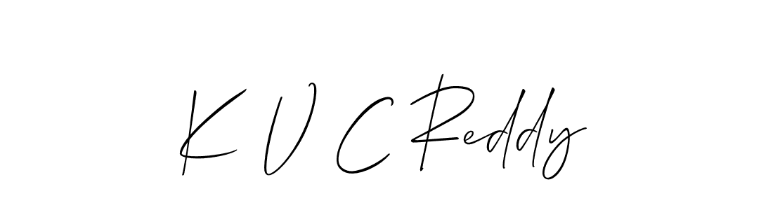 K V C Reddy stylish signature style. Best Handwritten Sign (Allison_Script) for my name. Handwritten Signature Collection Ideas for my name K V C Reddy. K V C Reddy signature style 2 images and pictures png