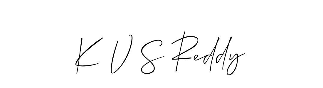 Use a signature maker to create a handwritten signature online. With this signature software, you can design (Allison_Script) your own signature for name K V S Reddy. K V S Reddy signature style 2 images and pictures png