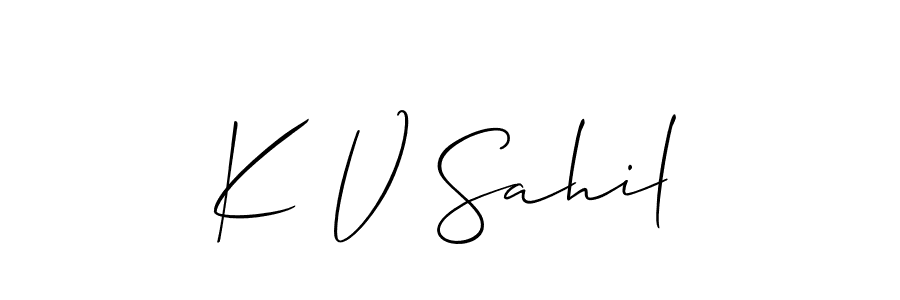 See photos of K V Sahil official signature by Spectra . Check more albums & portfolios. Read reviews & check more about Allison_Script font. K V Sahil signature style 2 images and pictures png