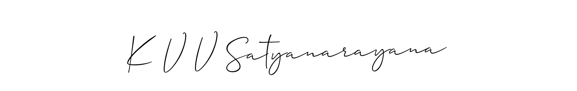 Best and Professional Signature Style for K V V Satyanarayana. Allison_Script Best Signature Style Collection. K V V Satyanarayana signature style 2 images and pictures png