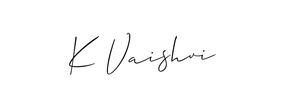 Once you've used our free online signature maker to create your best signature Allison_Script style, it's time to enjoy all of the benefits that K Vaishvi name signing documents. K Vaishvi signature style 2 images and pictures png