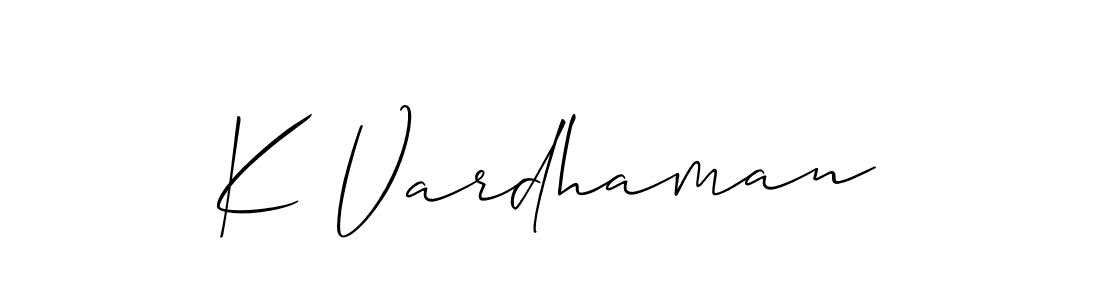 Make a beautiful signature design for name K Vardhaman. Use this online signature maker to create a handwritten signature for free. K Vardhaman signature style 2 images and pictures png