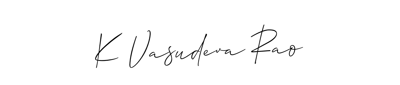 Make a beautiful signature design for name K Vasudeva Rao. Use this online signature maker to create a handwritten signature for free. K Vasudeva Rao signature style 2 images and pictures png