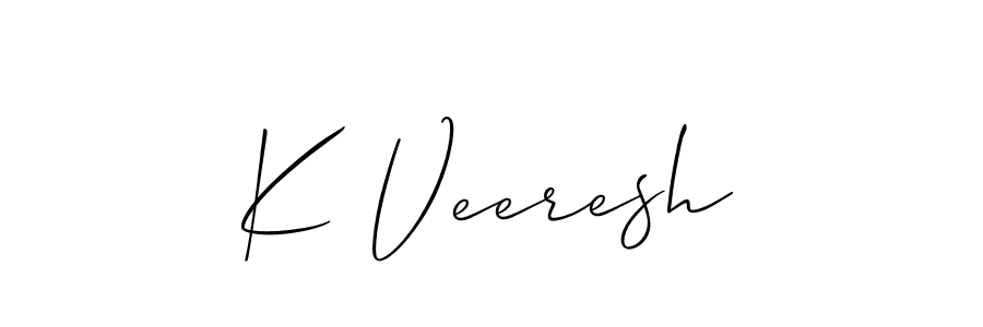 Best and Professional Signature Style for K Veeresh. Allison_Script Best Signature Style Collection. K Veeresh signature style 2 images and pictures png