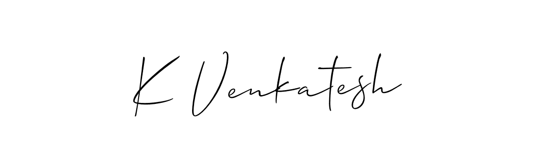 Make a beautiful signature design for name K Venkatesh. Use this online signature maker to create a handwritten signature for free. K Venkatesh signature style 2 images and pictures png