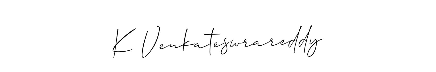 K Venkateswrareddy stylish signature style. Best Handwritten Sign (Allison_Script) for my name. Handwritten Signature Collection Ideas for my name K Venkateswrareddy. K Venkateswrareddy signature style 2 images and pictures png