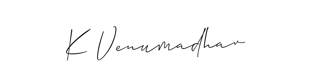 It looks lik you need a new signature style for name K Venumadhav. Design unique handwritten (Allison_Script) signature with our free signature maker in just a few clicks. K Venumadhav signature style 2 images and pictures png