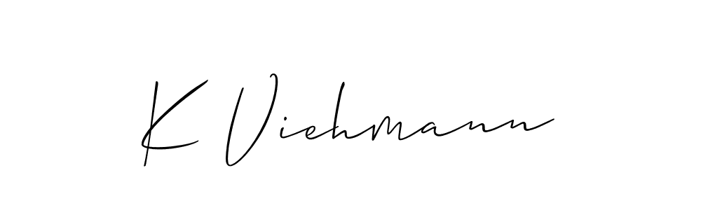 Make a beautiful signature design for name K Viehmann. With this signature (Allison_Script) style, you can create a handwritten signature for free. K Viehmann signature style 2 images and pictures png
