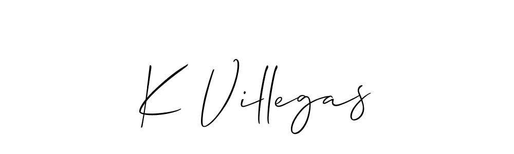 Also we have K Villegas name is the best signature style. Create professional handwritten signature collection using Allison_Script autograph style. K Villegas signature style 2 images and pictures png