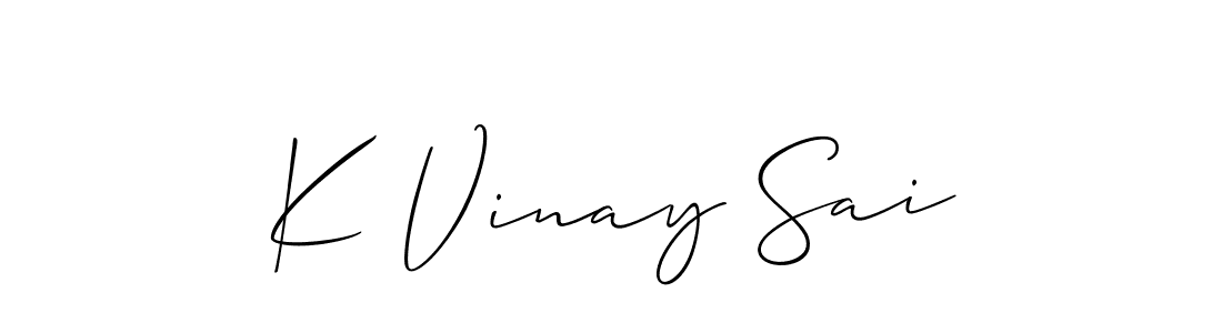 You can use this online signature creator to create a handwritten signature for the name K Vinay Sai. This is the best online autograph maker. K Vinay Sai signature style 2 images and pictures png