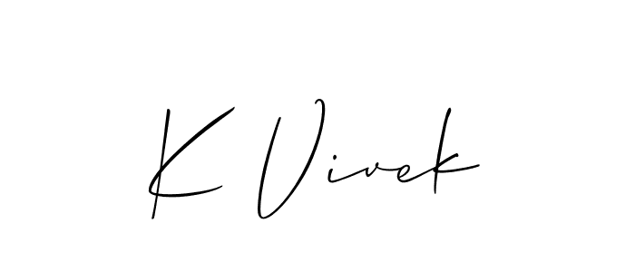 See photos of K Vivek official signature by Spectra . Check more albums & portfolios. Read reviews & check more about Allison_Script font. K Vivek signature style 2 images and pictures png