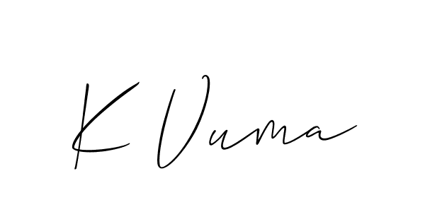 See photos of K Vuma official signature by Spectra . Check more albums & portfolios. Read reviews & check more about Allison_Script font. K Vuma signature style 2 images and pictures png