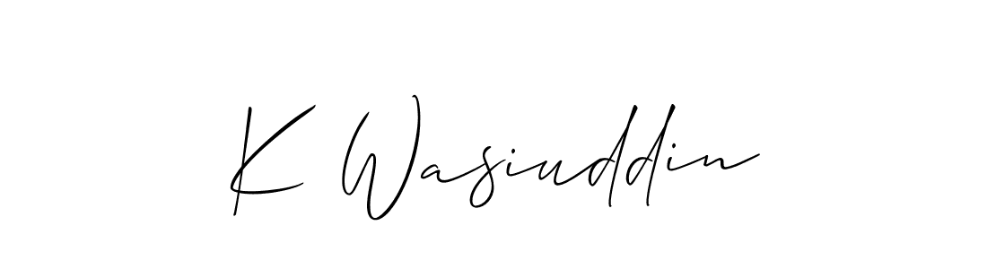 Similarly Allison_Script is the best handwritten signature design. Signature creator online .You can use it as an online autograph creator for name K Wasiuddin. K Wasiuddin signature style 2 images and pictures png