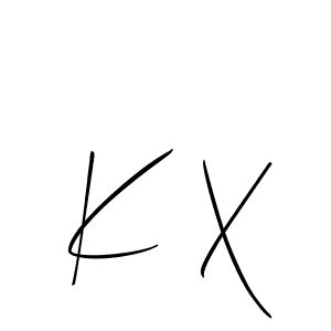How to make K X name signature. Use Allison_Script style for creating short signs online. This is the latest handwritten sign. K X signature style 2 images and pictures png