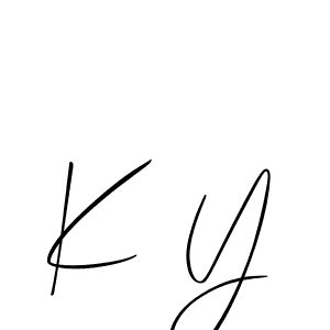 This is the best signature style for the K Y name. Also you like these signature font (Allison_Script). Mix name signature. K Y signature style 2 images and pictures png