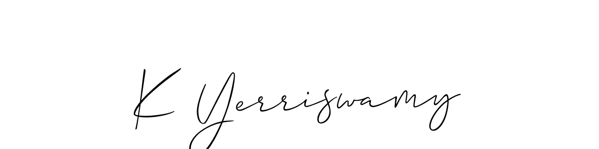 This is the best signature style for the K Yerriswamy name. Also you like these signature font (Allison_Script). Mix name signature. K Yerriswamy signature style 2 images and pictures png
