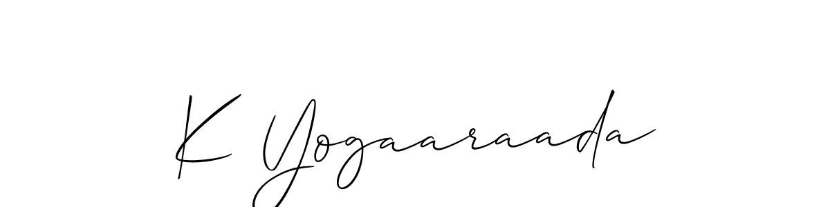 How to Draw K Yogaaraada signature style? Allison_Script is a latest design signature styles for name K Yogaaraada. K Yogaaraada signature style 2 images and pictures png