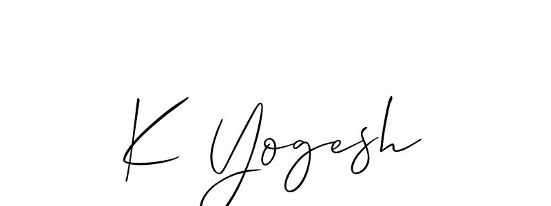 Once you've used our free online signature maker to create your best signature Allison_Script style, it's time to enjoy all of the benefits that K Yogesh name signing documents. K Yogesh signature style 2 images and pictures png