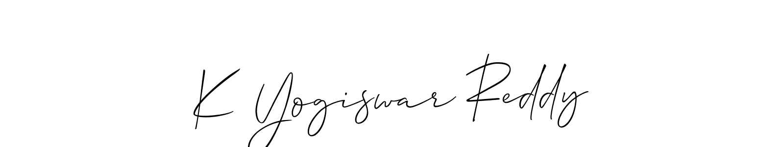Make a beautiful signature design for name K Yogiswar Reddy. Use this online signature maker to create a handwritten signature for free. K Yogiswar Reddy signature style 2 images and pictures png