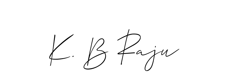 Make a beautiful signature design for name K. B Raju. With this signature (Allison_Script) style, you can create a handwritten signature for free. K. B Raju signature style 2 images and pictures png