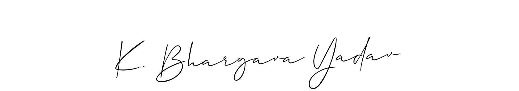 Make a beautiful signature design for name K. Bhargava Yadav. Use this online signature maker to create a handwritten signature for free. K. Bhargava Yadav signature style 2 images and pictures png