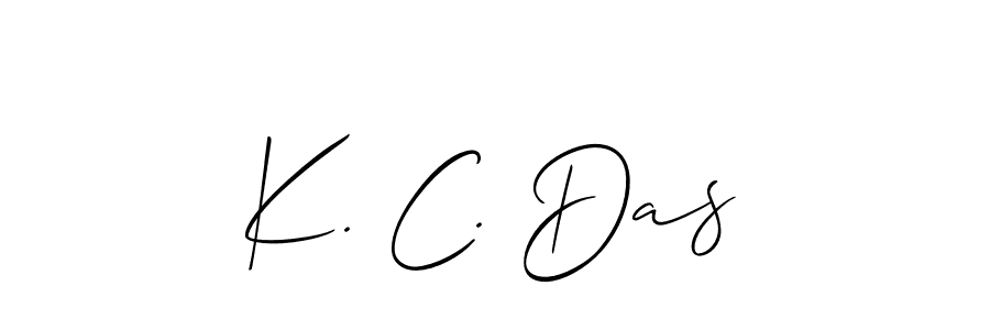 You should practise on your own different ways (Allison_Script) to write your name (K. C. Das) in signature. don't let someone else do it for you. K. C. Das signature style 2 images and pictures png