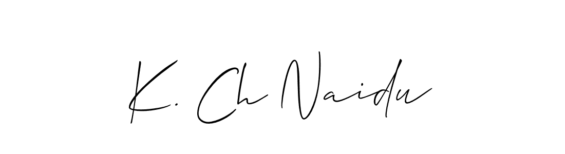 Best and Professional Signature Style for K. Ch Naidu. Allison_Script Best Signature Style Collection. K. Ch Naidu signature style 2 images and pictures png