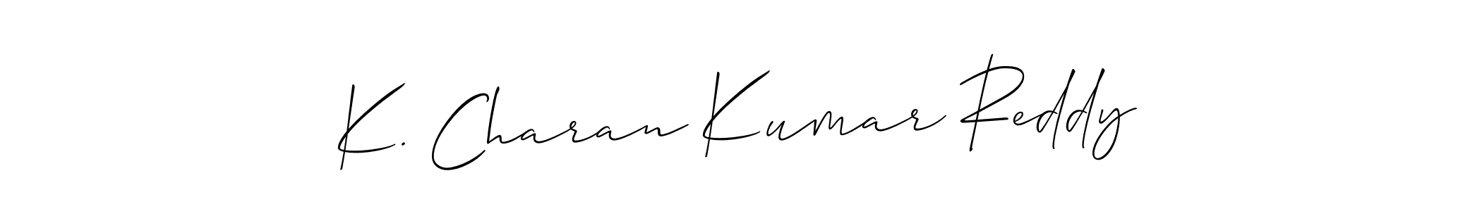 Make a beautiful signature design for name K. Charan Kumar Reddy. With this signature (Allison_Script) style, you can create a handwritten signature for free. K. Charan Kumar Reddy signature style 2 images and pictures png