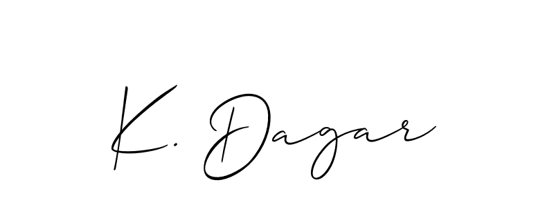 Make a beautiful signature design for name K. Dagar. Use this online signature maker to create a handwritten signature for free. K. Dagar signature style 2 images and pictures png