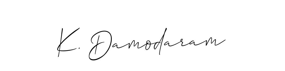 You can use this online signature creator to create a handwritten signature for the name K. Damodaram. This is the best online autograph maker. K. Damodaram signature style 2 images and pictures png